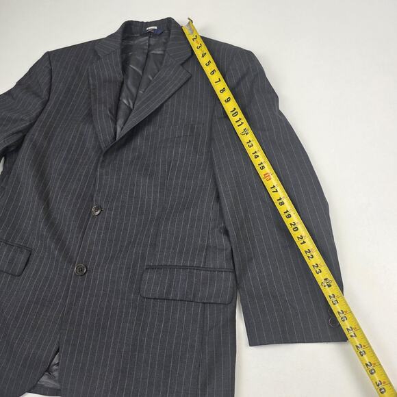 Brooks Brothers 346 Blazer Mens 42S Gray Pinstripe Wool Stretch Notch Lapel - Picture 8 of 15